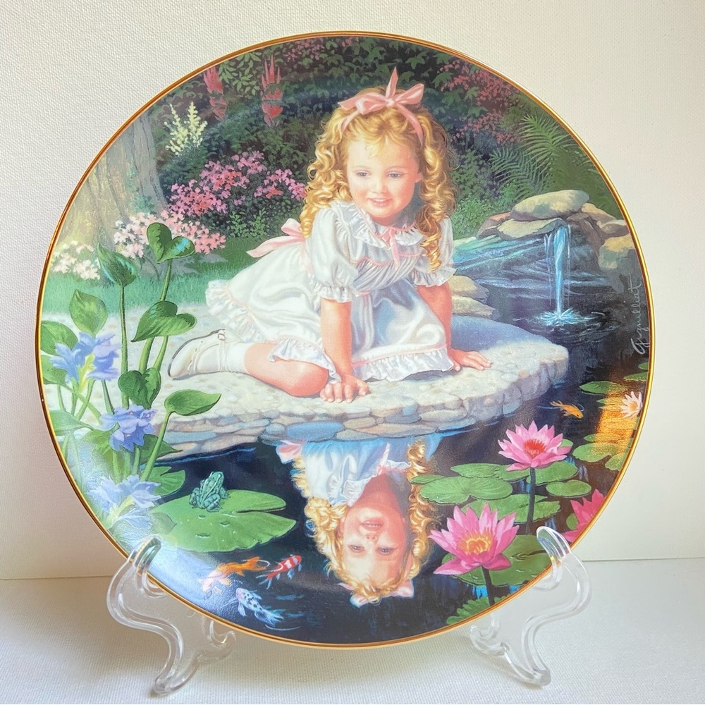 Monday’s Child Elaine Gignilliat Danbury Mint Children of the Week 1991 plate